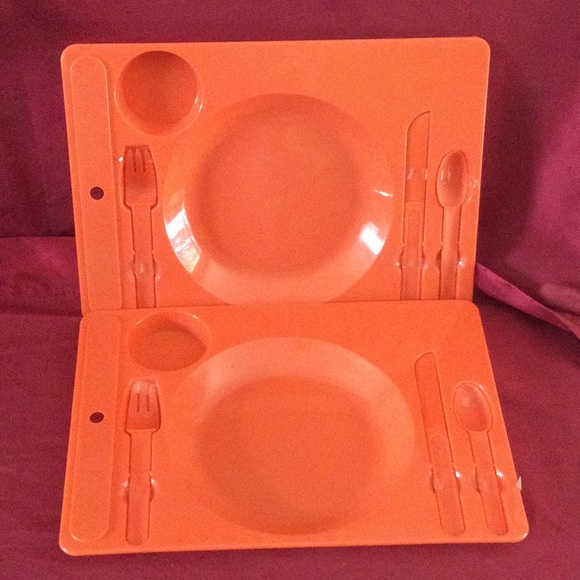 Two Plastic Food Trays - Picture 1 of 5